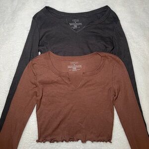 Basic cropped long sleeves